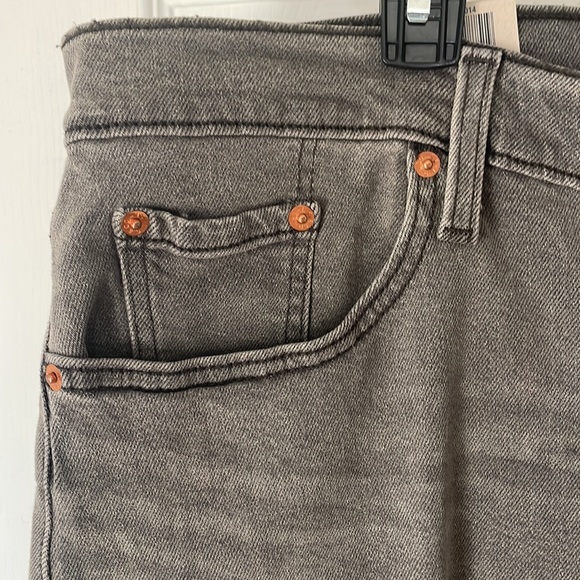 Levi’s NWT Ribcage Ankle Straight Jeans Plus Sz 22 Cosmic Chatter Gray High-Rise - Picture 7 of 11